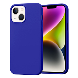 Soft Solid Silicone Case (Full Buttom Cover) - SEA BLUE for iPhone 13 / 14 / 16e / 17e (Only Ground Shipping)