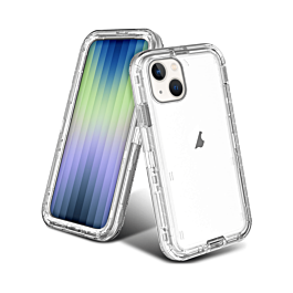 iPhone 14 Plus / 15 Plus Transparent Shockproof Case - CLEAR (Only Ground Shipping)