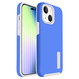 iPhone 14 Plus /15 Plus Dual Layer Protection Case - LIGHT BLUE (Only Ground Shipping)