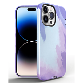 Thinner Heavy Duty Rainbow Case - PURPLE for iPhone 14 Pro (Only Ground Shipping)