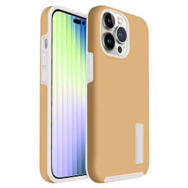 Dual Layer Protection Case - GOLD for iPhone 14 Pro (Only Ground Shipping)