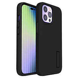 Dual Layer Protection Case - BLACK for iPhone 14 Pro Max (Only Ground Shipping)