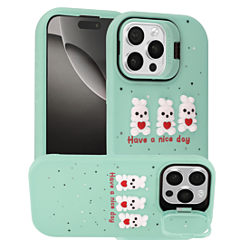 Cute 3D Doll Shockproof Rubber Case - Style 4 for iPhone 14 Pro Max (Only Ground Shipping)