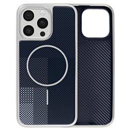Woven Color Pattern Case (NAVY BLUE) for iPhone 14 Pro Max (Only Ground Shipping)