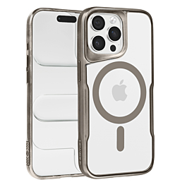 Glossy & Transparent Magnetic Case - TITANIUM for iPhone 14 Pro Max (Only Ground Shipping)