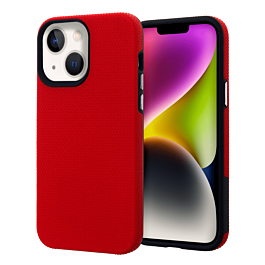 Shock Absorption Protective Dual Layer Case - RED for iPhone 13 / 14 / 16e / 17e (Only Ground Shipping)