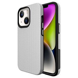 Shock Absorption Protective Dual Layer Case - SILVER for iPhone 13 / 14 / 16e / 17e (Only Ground Shipping)