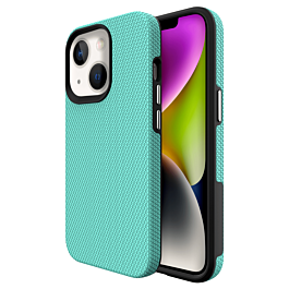 Shock Absorption Protective Dual Layer Case - TEAL for iPhone 13 / 14 / 16e / 17e (Only Ground Shipping)
