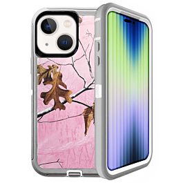 Heavy Duty Case for iPhone 14 / 13 (CAMO PINK) (Only Ground Shipping)