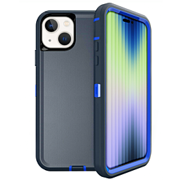 Heavy Duty Case for iPhone 14 / 13 (DARK BLUE) (Only Ground Shipping)