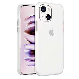 iPhone 14 Plus / 15 Plus Hard PC Rear / Soft TPU Colorful Border Case - CLEAR (Only Ground Shipping)