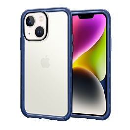 iPhone 14 Plus / 15 Plus Acrylic Dual Layer Transparent Case - BLUE (Only Ground Shipping)