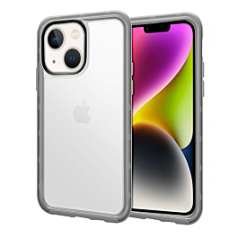 iPhone 14 Plus / 15 Plus Acrylic Dual Layer Transparent Case - GRAY (Only Ground Shipping)
