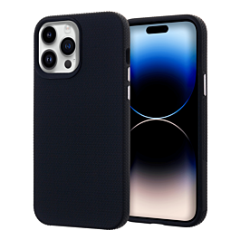 Shock Absorption Protective Dual Layer Case - BLACK for iPhone 14 Pro Max (Only Ground Shipping)
