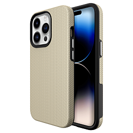 Shock Absorption Protective Dual Layer Case - GOLD for iPhone 14 Pro (Only Ground Shipping)