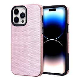 Shock Absorption Protective Dual Layer Case - ROSE GOLD for iPhone 14 Pro Max (Only Ground Shipping)