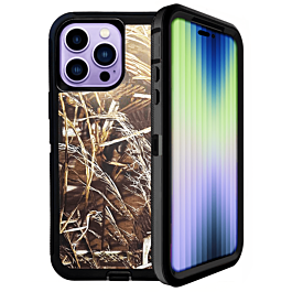 Heavy Duty Case for iPhone 14 Pro (CAMO BLACK) (Only Ground Shipping)
