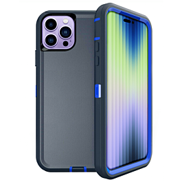 Heavy Duty Case for iPhone 14 Pro (DARK BLUE) (Only Ground Shipping)