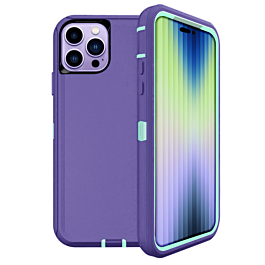 Heavy Duty Case for iPhone 14 Pro (PURPLE & TEAL) (Only Ground Shipping)