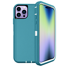 Heavy Duty Case for iPhone 14 Pro (TEAL) (Only Ground Shipping)