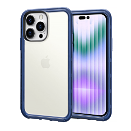 Acrylic Dual Layer Transparent Case - BLACK for iPhone 14 Pro (Only Ground Shipping)
