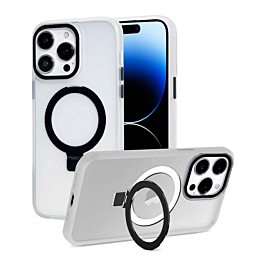 Carbon Wireless Charging Case with Ring Stand - CLEAR for iPhone 14 Pro Max (Only Ground Shipping)