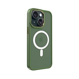 New Magnetic Wireless Charging Case - DARK GREEN for iPhone 15 (Only Ground Shipping)