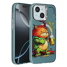Animal Graffiti Design Wireless Charging Case - Style 10 for iPhone 15 (Only Ground Shipping)