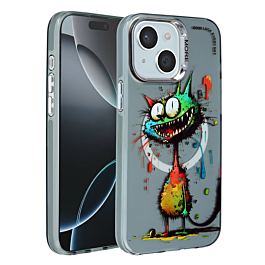 Animal Graffiti Design Wireless Charging Case - Style 9 for iPhone 15 (Only Ground Shipping)