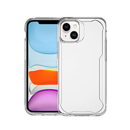 Luxury TPU Hybrid Protection Case - CLEAR for iPhone 15 (Only Ground Shipping)