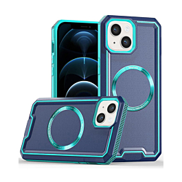 Non-Slip Translucent Matte Wireless Charging Case - BLUE for iPhone 15 (Only Ground Shipping)
