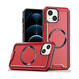 Non-Slip Translucent Matte Wireless Charging Case - RED for iPhone 15 (Only Ground Shipping)