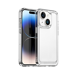 iPhone 14 Plus / 15 Plus Hybrid Case with Air Cushion Technology - CLEAR (Only Ground Shipping)