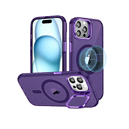 Magsafe Case with Camera Stand - PURPLE for iPhone 15 Pro (Only Ground Shipping)