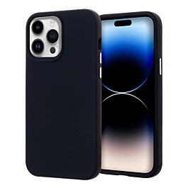 Shock Absorption Protective Dual Layer Case - BLACK for iPhone 15 Pro (Only Ground Shipping)