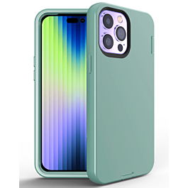 Silicone Design Heavy Duty Case - GREEN for iPhone 15 Pro (Only Ground Shipping)
