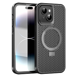 Heat Dissipation Case with Kickstand - BLACK for iPhone 15 Pro (Only Ground Shipping)