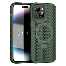 Heat Dissipation Case with Kickstand - GREEN for iPhone 15 Pro (Only Ground Shipping)