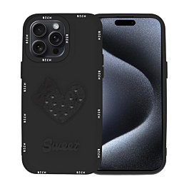 Luxury Sweet Fancy Soft Case - BLACK for iPhone 15 Pro (Only Ground Shipping)