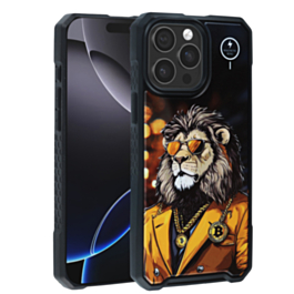 Cyber Magnetic DIY Series Cases - LION for iPhone 15 Pro Max (Only Ground Shipping)