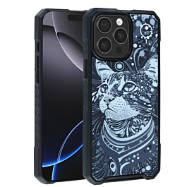 Cyber Magnetic DIY Series Cases - CAT for iPhone 15 Pro Max (Only Ground Shipping)