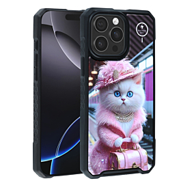 Cyber Magnetic DIY Series Cases - BABY CAT for iPhone 15 Pro Max (Only Ground Shipping)