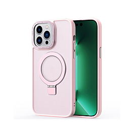 Carbon Wireless Charging Case with Ring Stand - PINK for iPhone 15 Pro Max (Only Ground Shipping)