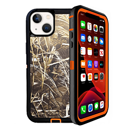 Heavy Duty Case for iPhone 14 Plus / 15 Plus (CAMO ORANGE) (Only Ground Shipping)