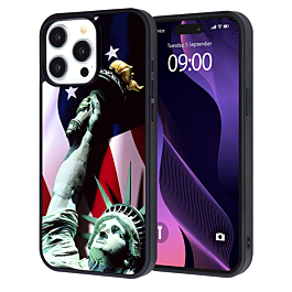 Printing Aluminum Plate Case - Statue of Liberty for iPhone 15 Pro (Only Ground Shipping)