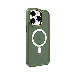 New Magnetic Wireless Charging Case - DARK GREEN for iPhone 14 Pro (Only Ground Shipping)