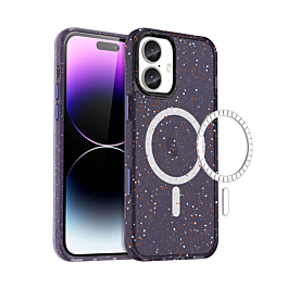 Splash - Ink Design Wireless Charging Case - PURPLE for iPhone 16 (Only Ground Shipping)