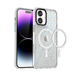 Splash - Ink Design Wireless Charging Case - WHITE for iPhone 16 (Only Ground Shipping)