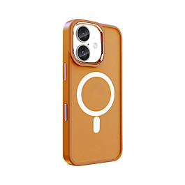 New Magnetic Wireless Charging Case - ORANGE for iPhone 16 (Only Ground Shipping)