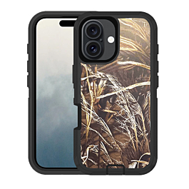 Heavy Duty Case for iPhone 16 (CAMO BLACK) (Only Ground Shipping)